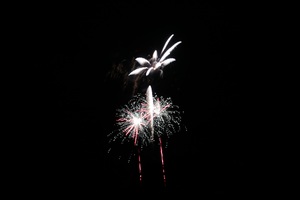 まくべつ夏フェスタ2022で打ち上げられた花火の写真その2