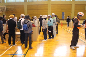 地域自主防災訓練に参加した時の様子 その1