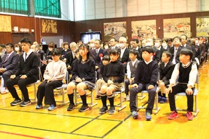 古舞小学校閉校記念式典の様子 その2