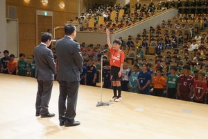 「2024ジュニアサッカーフェスタ㏌十勝」の総合開会式の様子 その2