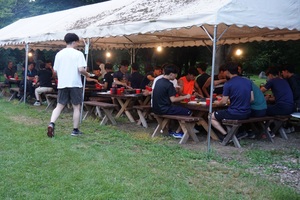 慶應義塾体育会野球部夏季キャンプ歓迎会の様子 その2