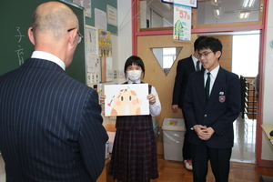幕別中学校の総合学習での講話の様子 その2