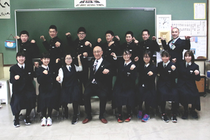 忠類中学校での出前講座の様子 その2