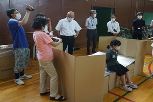明倫小学校で行われた1日防災学校の様子 その1