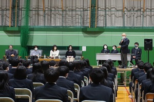 幕別清陵高校での交流事業の様子 その1