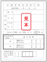 介護保険負担割合証