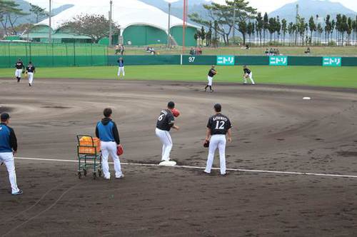 中田選手の姿